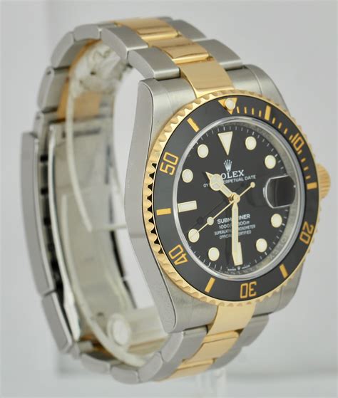 rolex submariner two tone black face price|rolex submariner two tone 41mm.